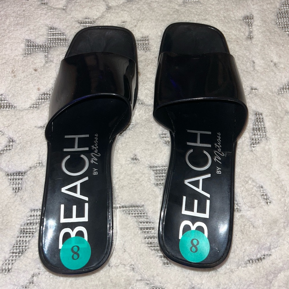 BEACH by Matisse Wade silicon/rubber square heel sandals